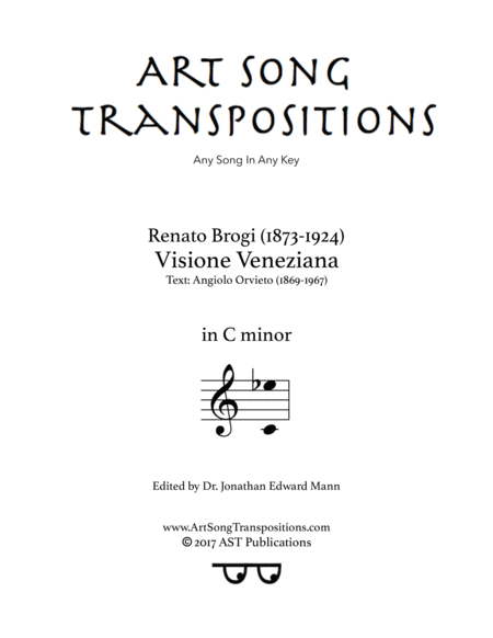 BROGI: Visione Veneziana (transposed to C minor)