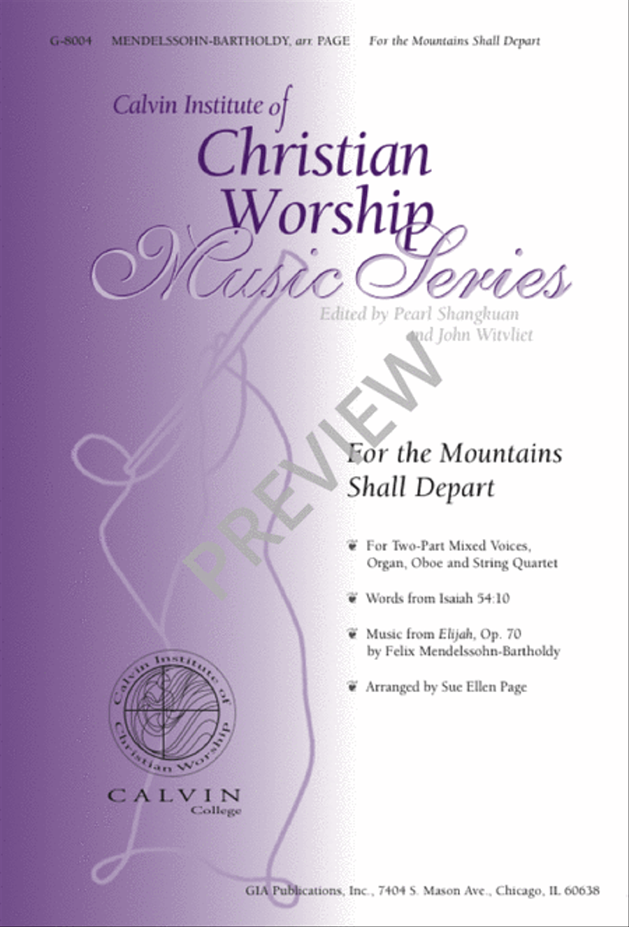 For the Mountains Shall Depart 2-Part scores gallery preview page 1