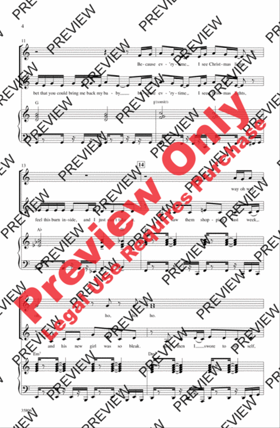 Oh Santa! Women's Choir scores gallery preview page 4