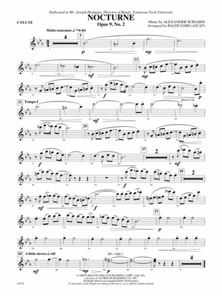 Nocturne (Opus 9, No. 2): Flute