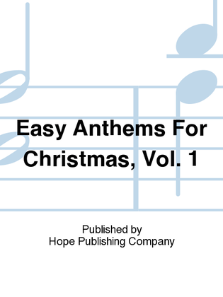 Book cover for Easy Anthems for Christmas