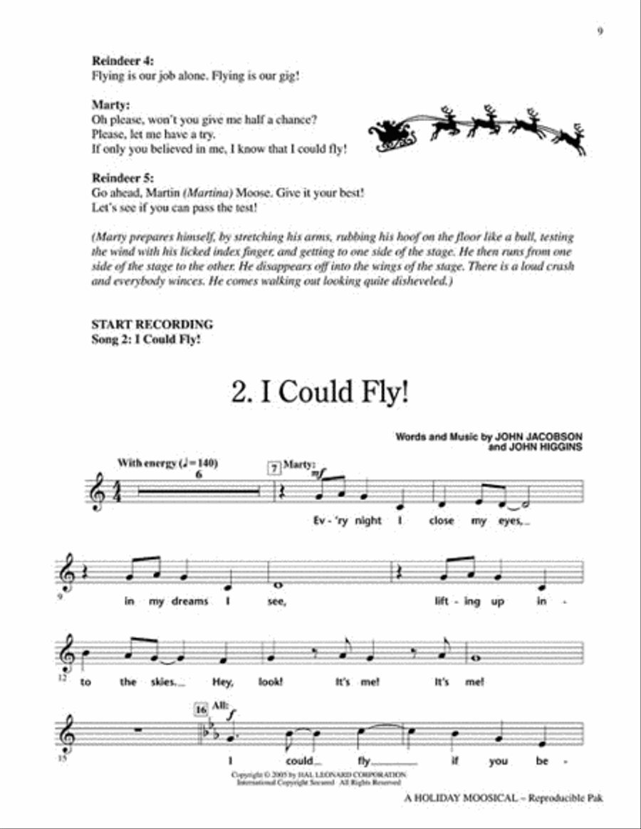 Holiday Moosical, A Choir scores gallery preview page 3