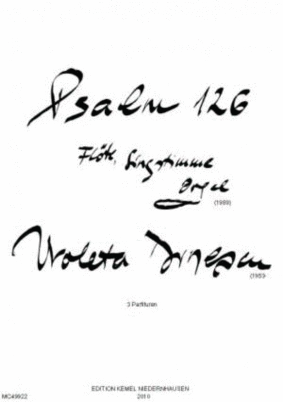 Psalm 126 Flute scores gallery preview page 1