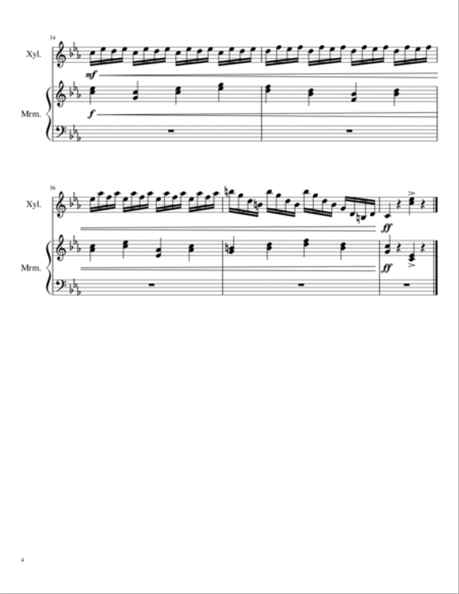 Mallet Duet 1 Percussion scores gallery preview page 4