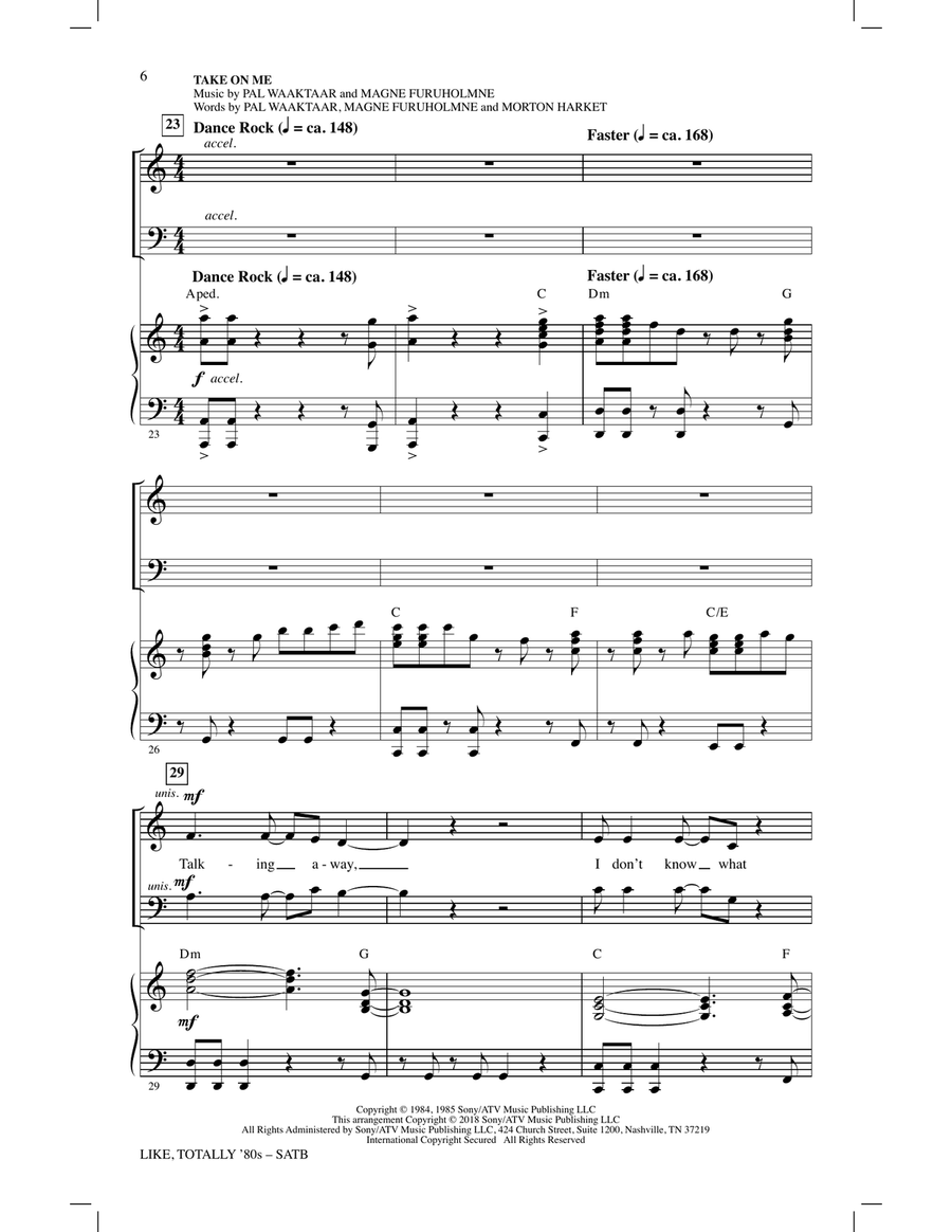 Like, Totally '80s (arr. Mark Brymer) 4-Part scores gallery preview page 5