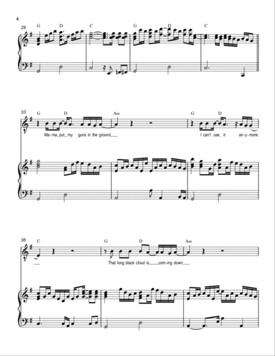 Knocking' On Heaven's Door Voice scores gallery preview page 4