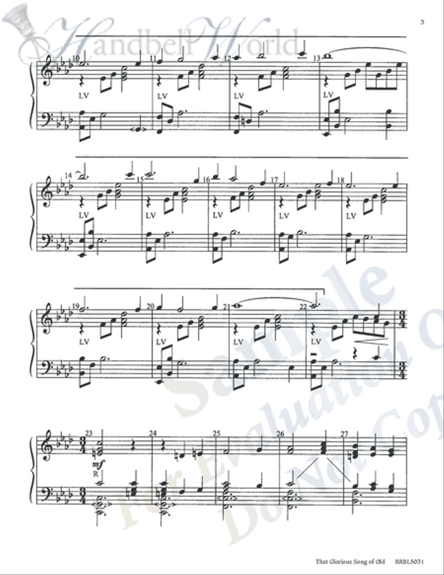 That Glorious Song of Old 5-Octaves scores gallery preview page 6