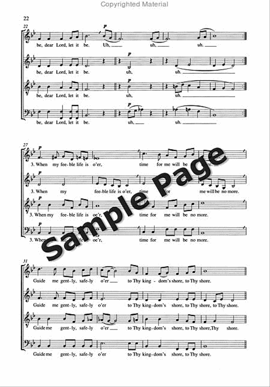 Spirituals And Gospels,4 Ch.sc 4-Part scores gallery preview page 23