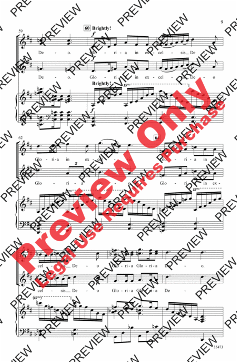 Gloria Women's Choir scores gallery preview page 9