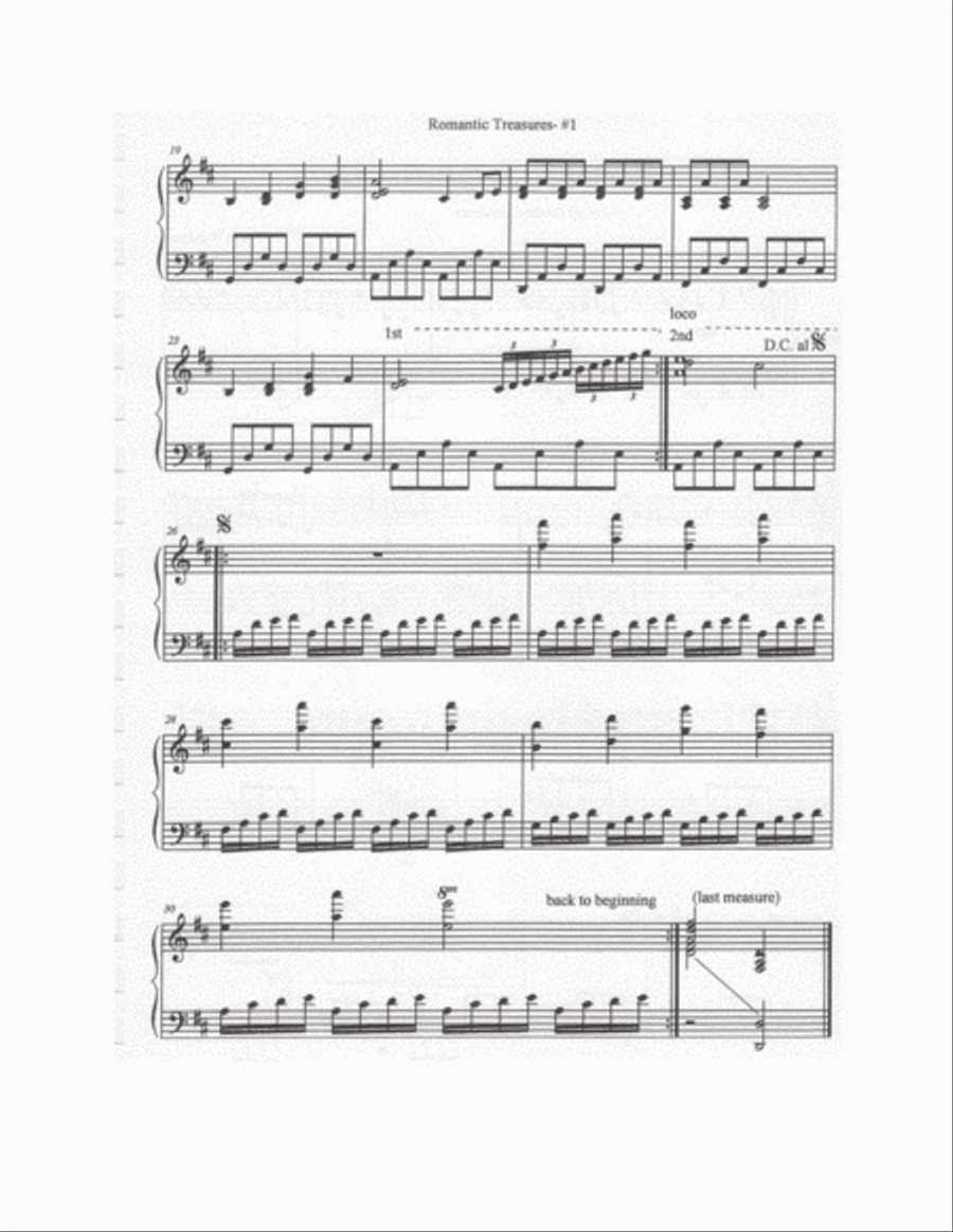 Romantic Treasures Piano Solo scores gallery preview page 2