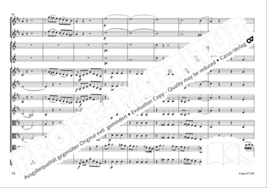 Concertone in D major Horn scores gallery preview page 15
