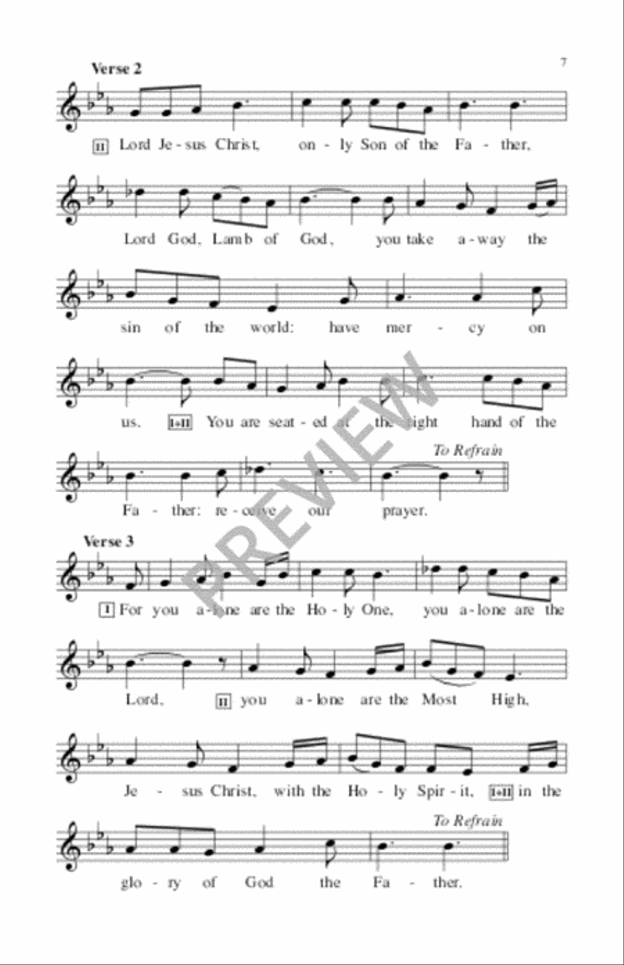 Tree of Life Setting, Holy Communion - Assembly edition Unison Choir scores gallery preview page 8