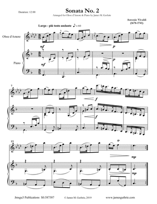 Vivaldi: Sonata No. 2 for Oboe d'Amore & Piano