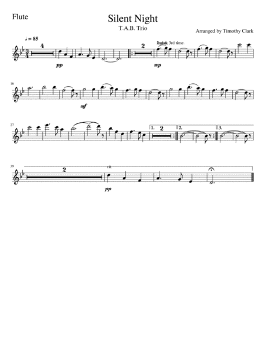 Silent Night Small Ensemble scores gallery preview page 4