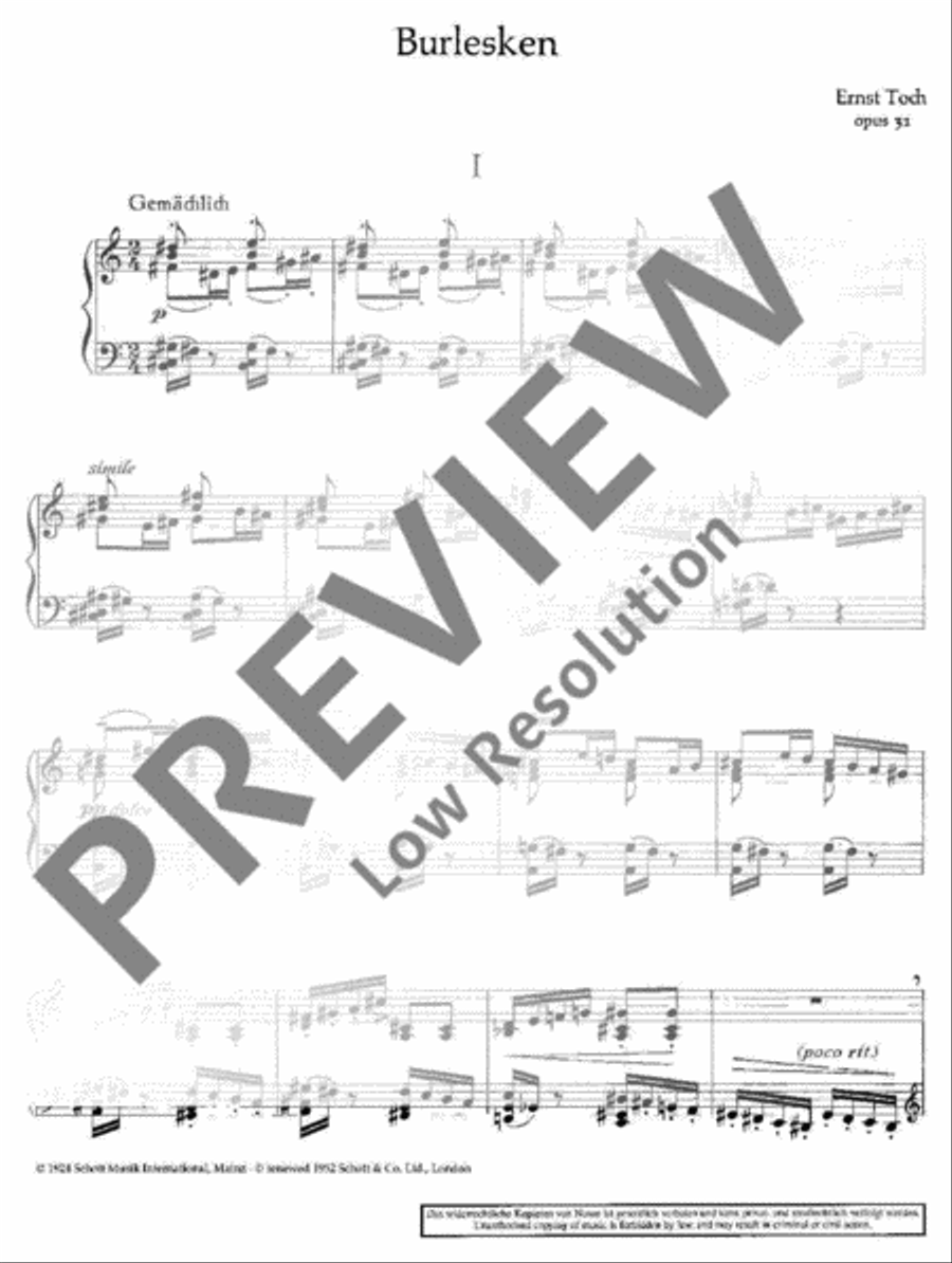 Burlesken Piano Solo scores gallery preview page 4