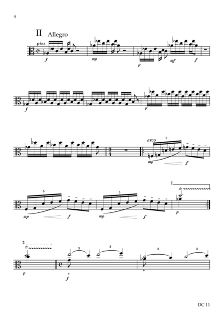 Signatures - for solo viola Viola Solo scores gallery preview page 3