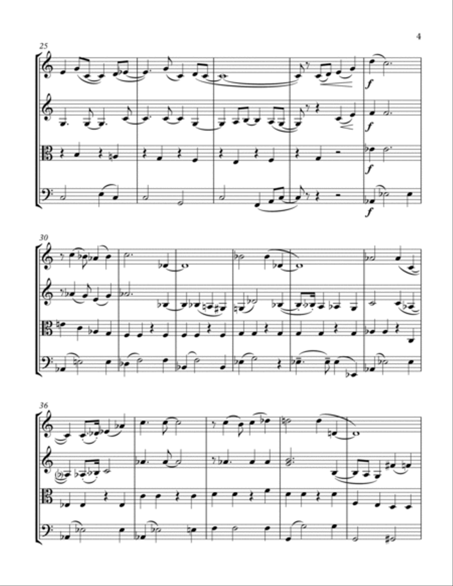 Come Fly With Me String Quartet scores gallery preview page 6