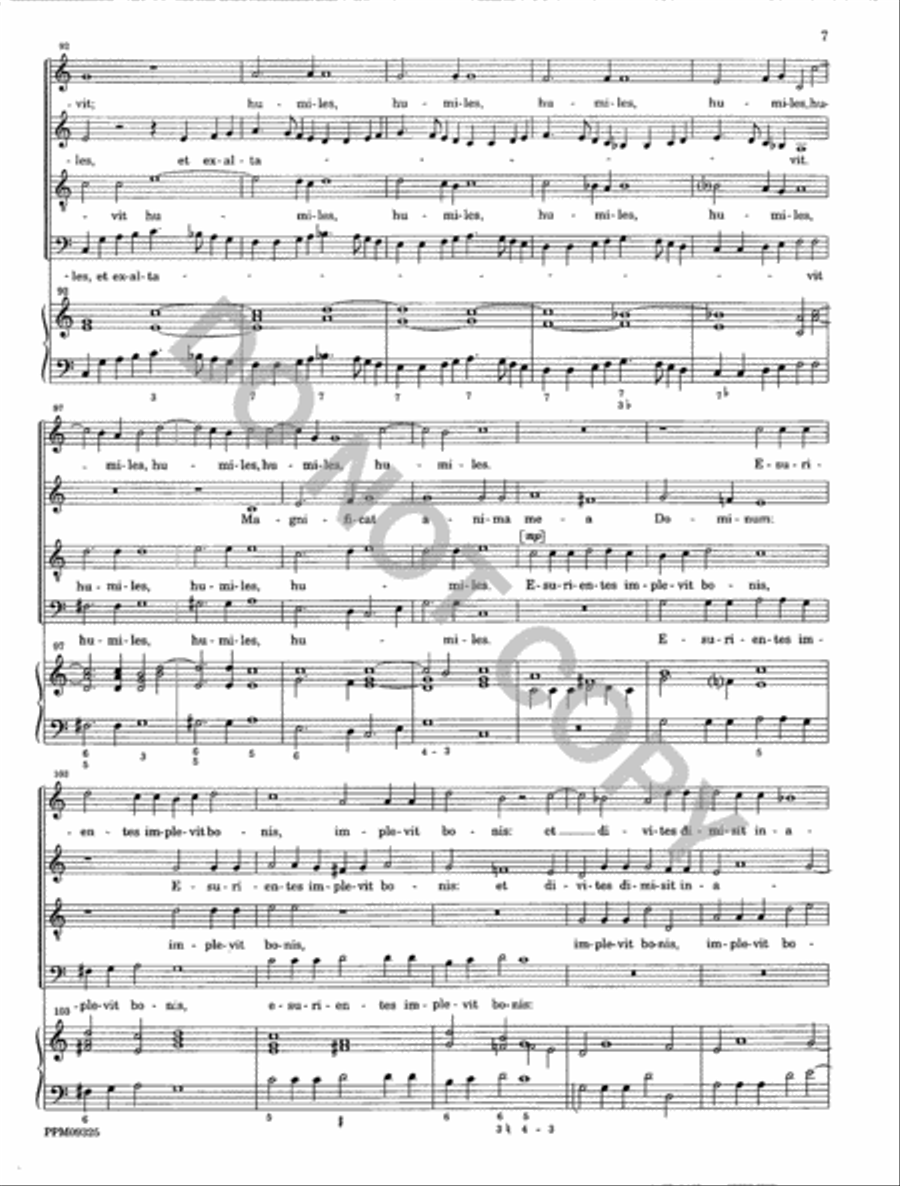 Magnificat a 4 da cappella 4-Part scores gallery preview page 8