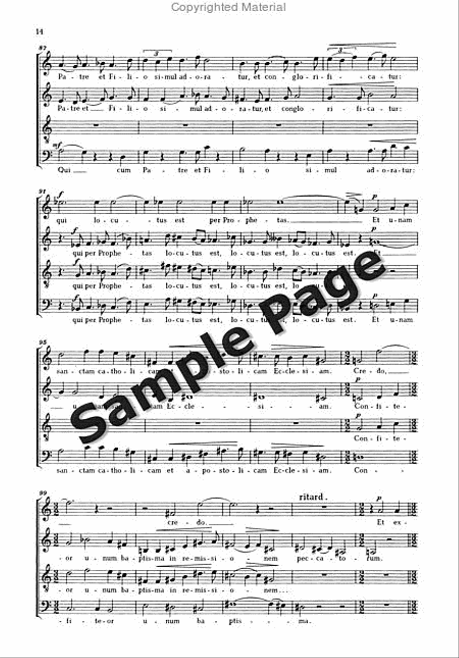 Messe 4-Part scores gallery preview page 17