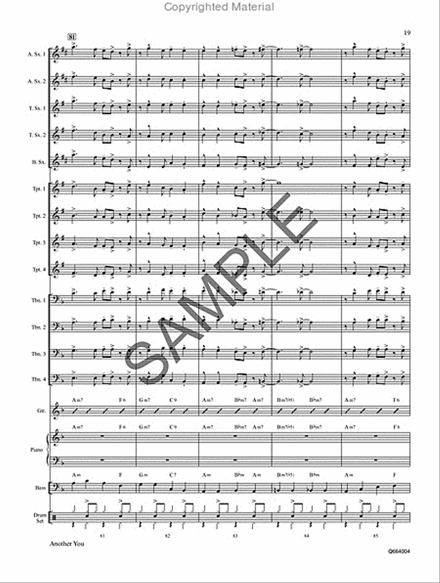 Another You Jazz Ensemble scores gallery preview page 20