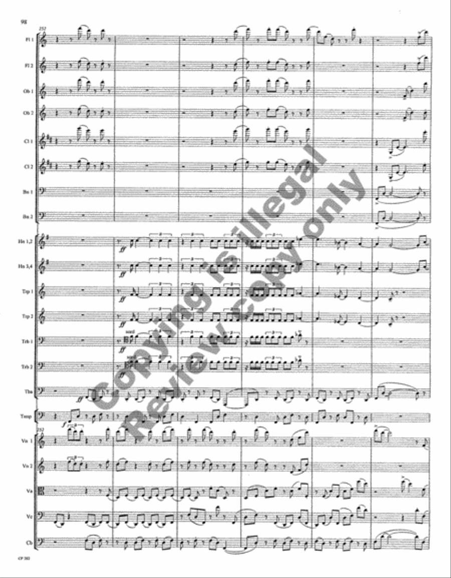 Symphony No. 1 Full Orchestra scores gallery preview page 200