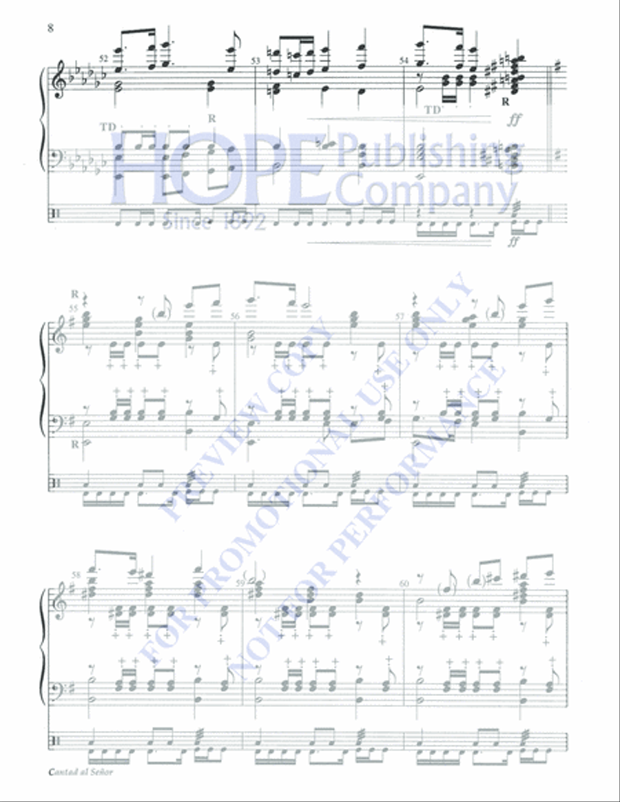 Cantad al Senor 5-Octaves scores gallery preview page 8