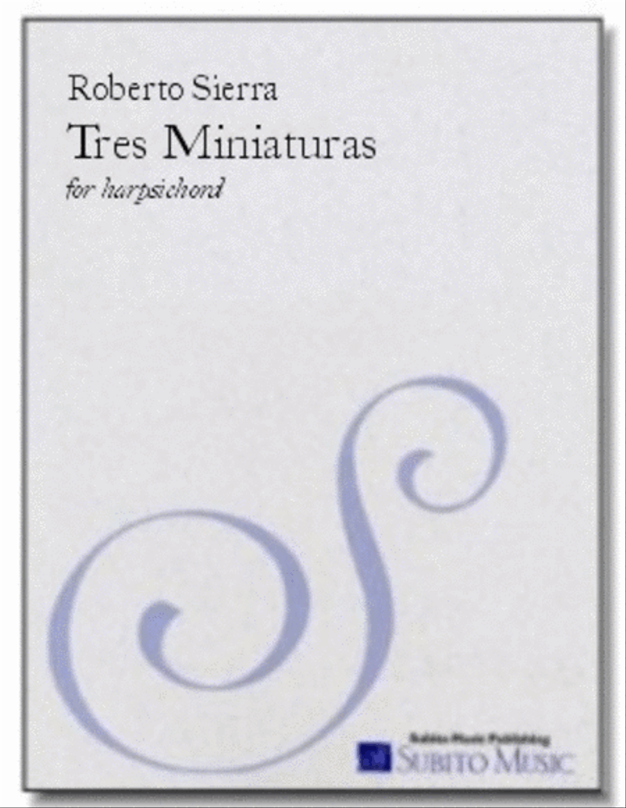 Tres Miniaturas Tres Miniaturas Harpsichord scores gallery preview page 1