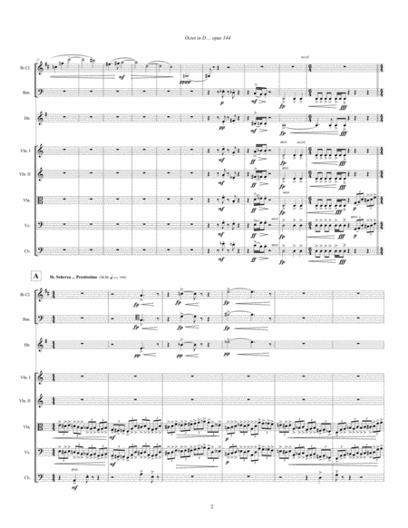 Octet in D, opus 144 (2012) full score image number null