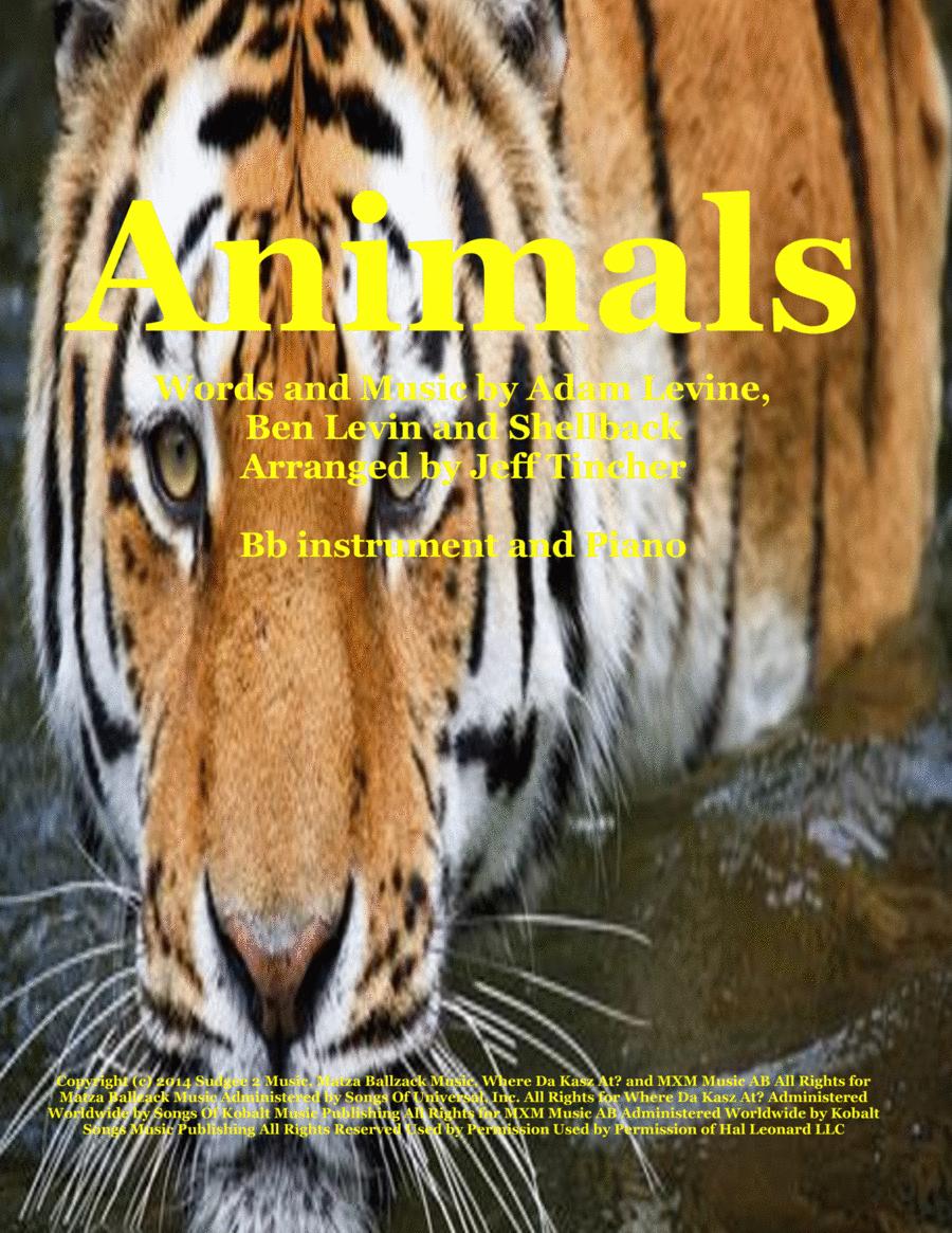 Animals Trumpet Solo scores gallery preview page 1