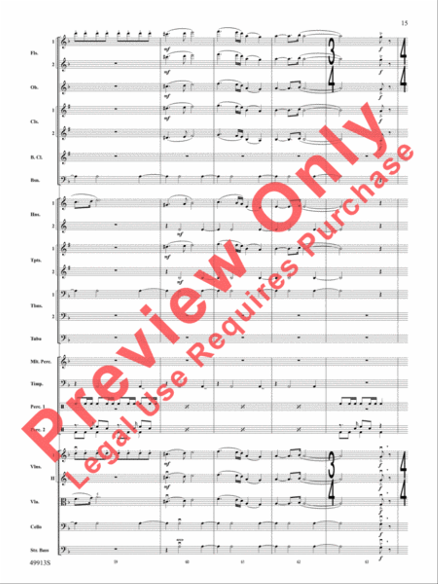 Fantastic Beasts -- The Secrets of Dumbledore Full Orchestra scores gallery preview page 16