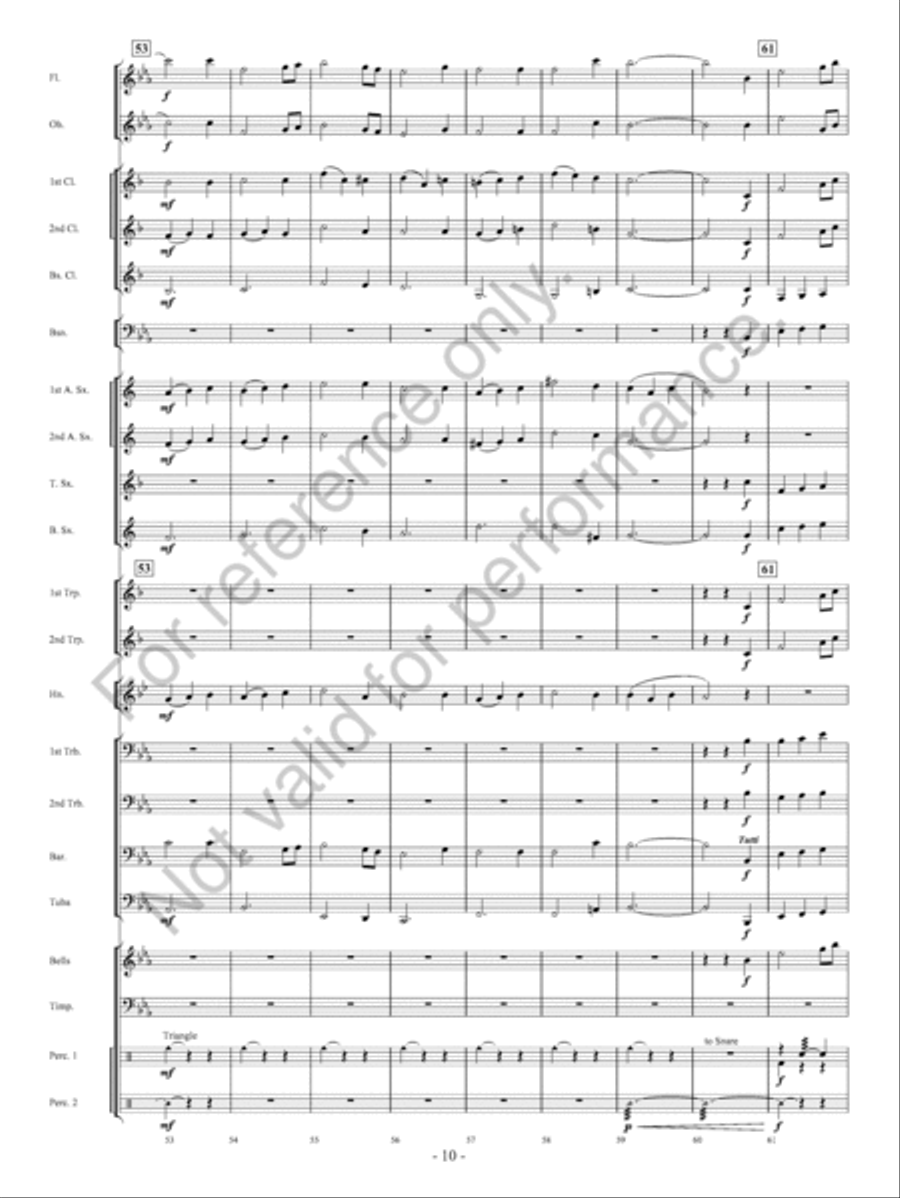 Pembroke Castle Concert Band scores gallery preview page 11