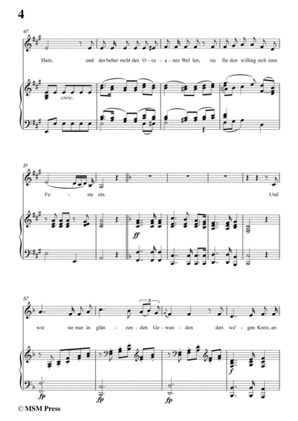Schubert-Uraniens Flucht(Urania's Flight),D.554,in D Major,for Voice&Piano image number null