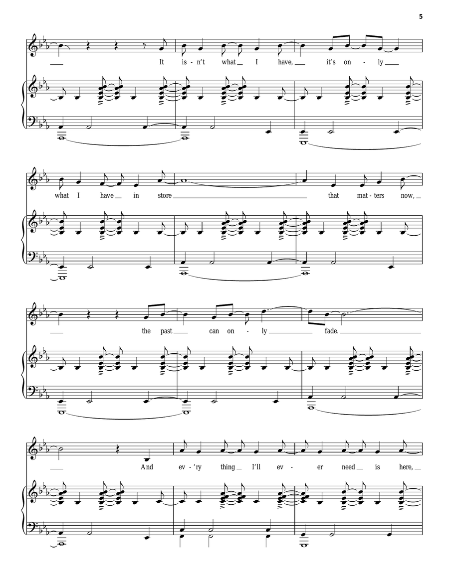 Times Are Hard For Dreamers (from Amélie The Musical) Voice scores gallery preview page 5