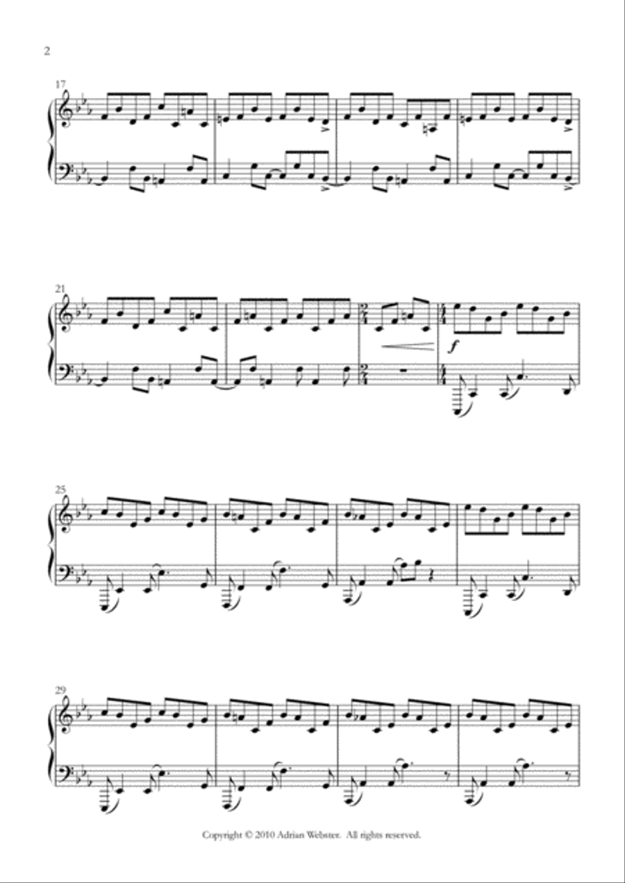 Repeats - CrusaderBeach - Dark Dramatic Piano Solo Piano Solo scores gallery preview page 2