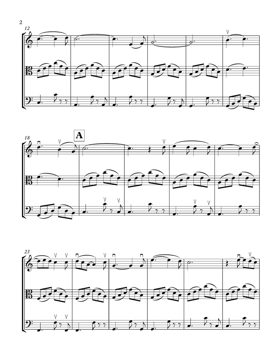 Unchained Melody String Trio scores gallery preview page 2