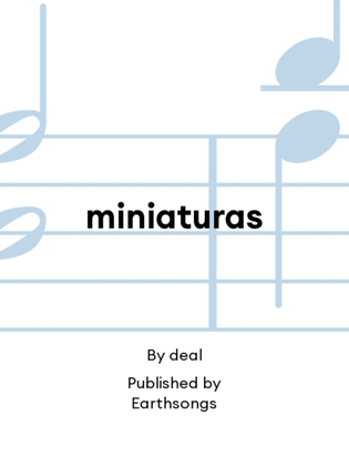 Book cover for miniaturas