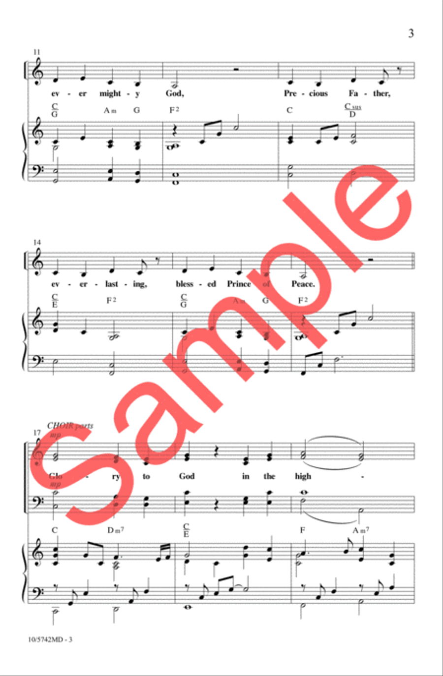 Grace of God With Us 4-Part scores gallery preview page 4