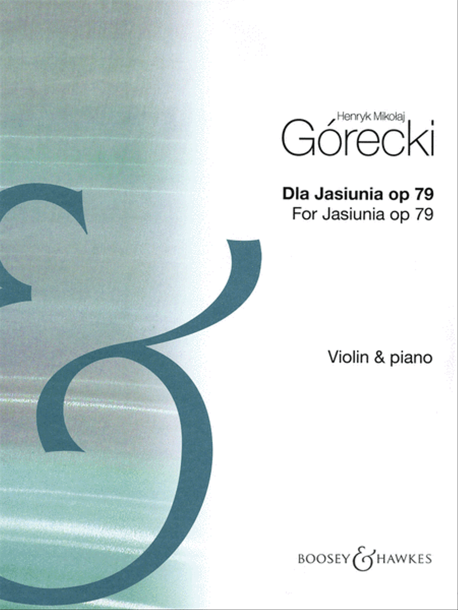 Dla Jasiunia, Op. 79 Dla Jasiunia, Op. 79 Violin Solo scores gallery preview page 1