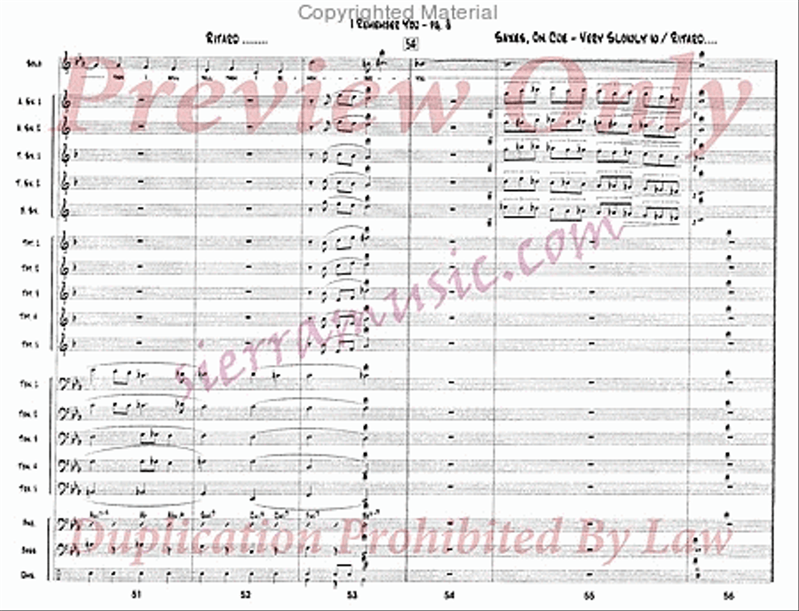 I Remember You I Remember You Jazz Ensemble scores gallery preview page 9
