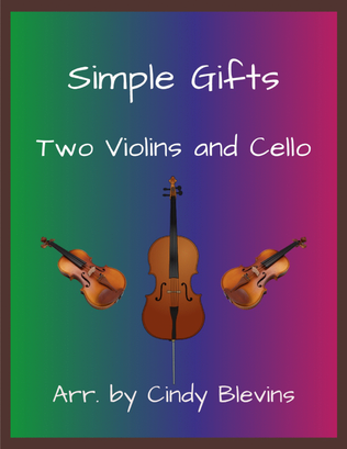 Book cover for Simple Gifts, Two Violins and Cello