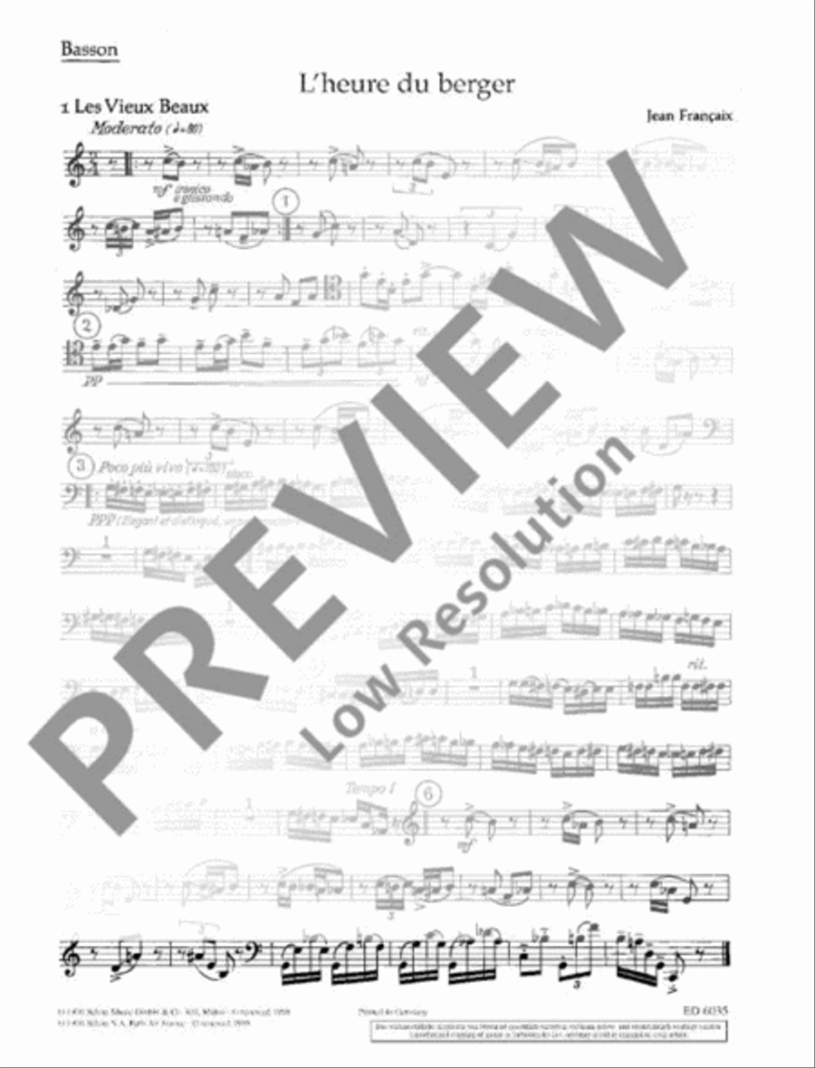 L'heure du berger Bassoon scores gallery preview page 16
