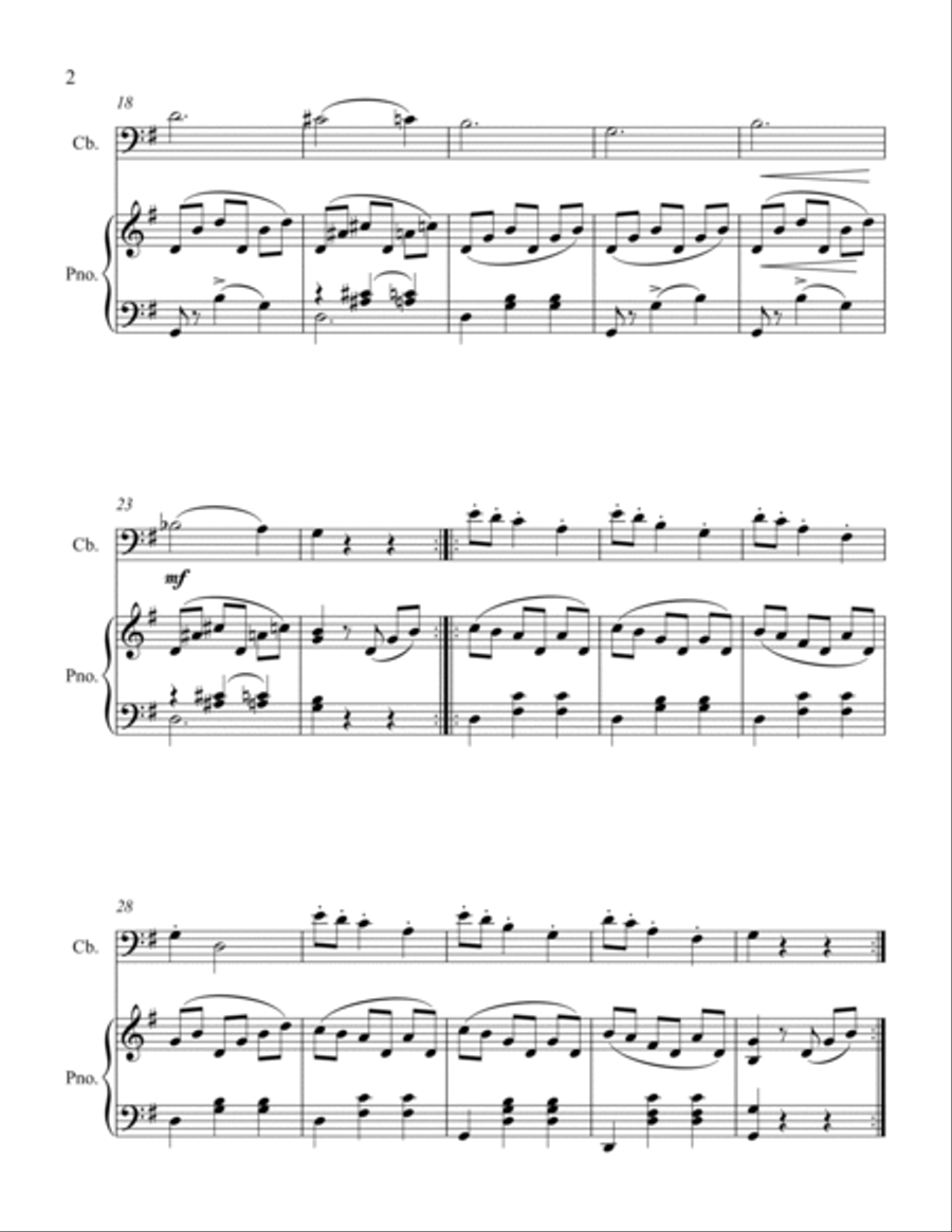 Waltz Double Bass scores gallery preview page 2