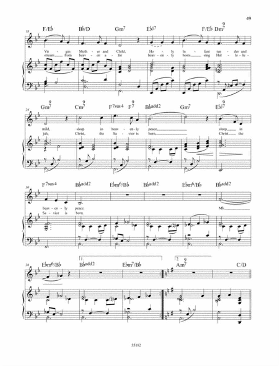 Silent Night Silent Night Voice Solo scores gallery preview page 2