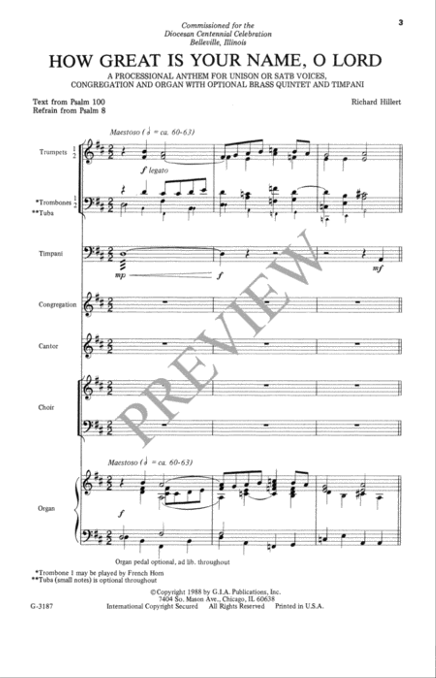 How Great Is Your Name 4-Part scores gallery preview page 4
