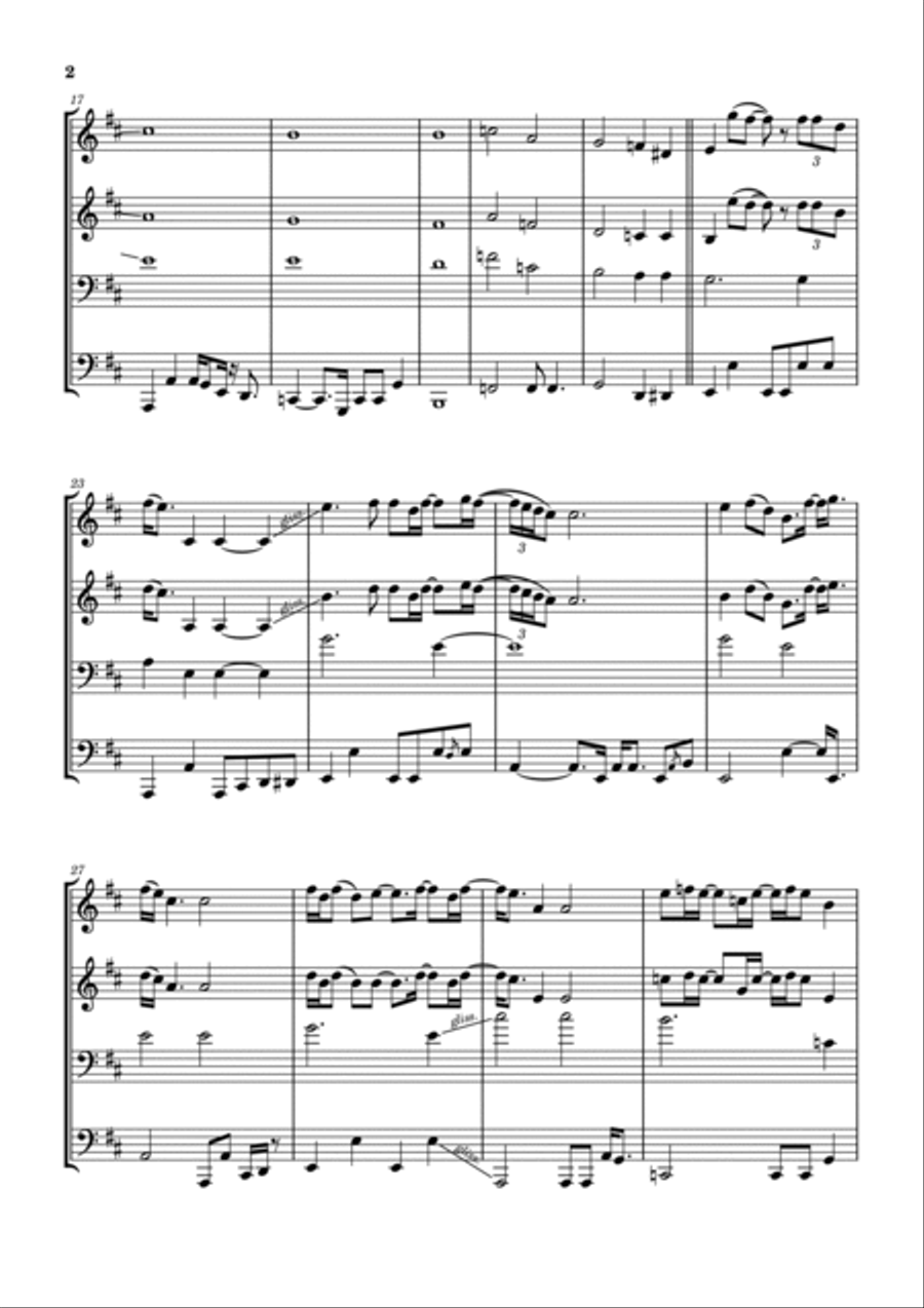 Breathe (in The Air) Trombone scores gallery preview page 3