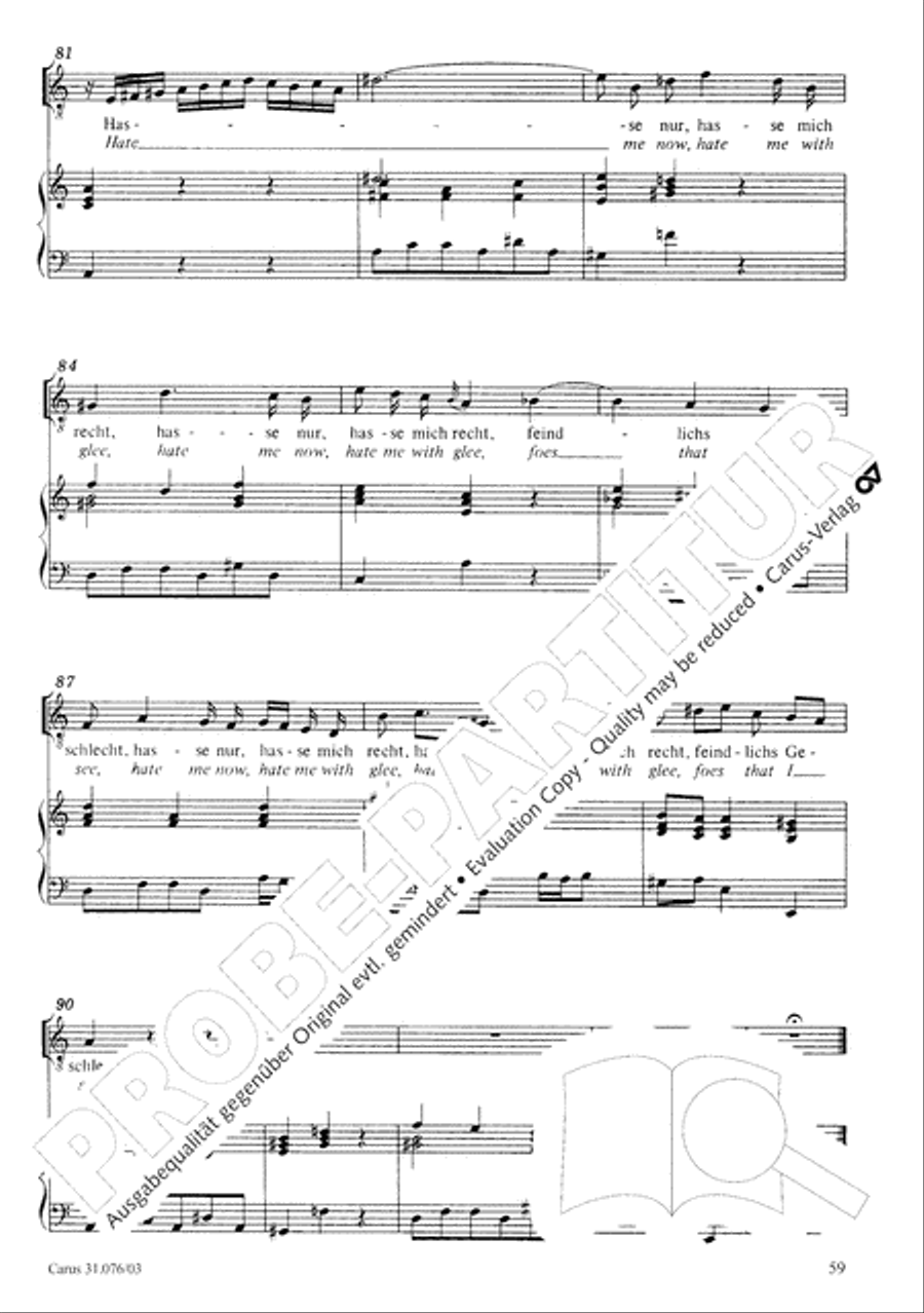 The heavens are telling the Father's glory (Die Himmel erzahlen die Ehre Gottes) 4-Part scores gallery preview page 60