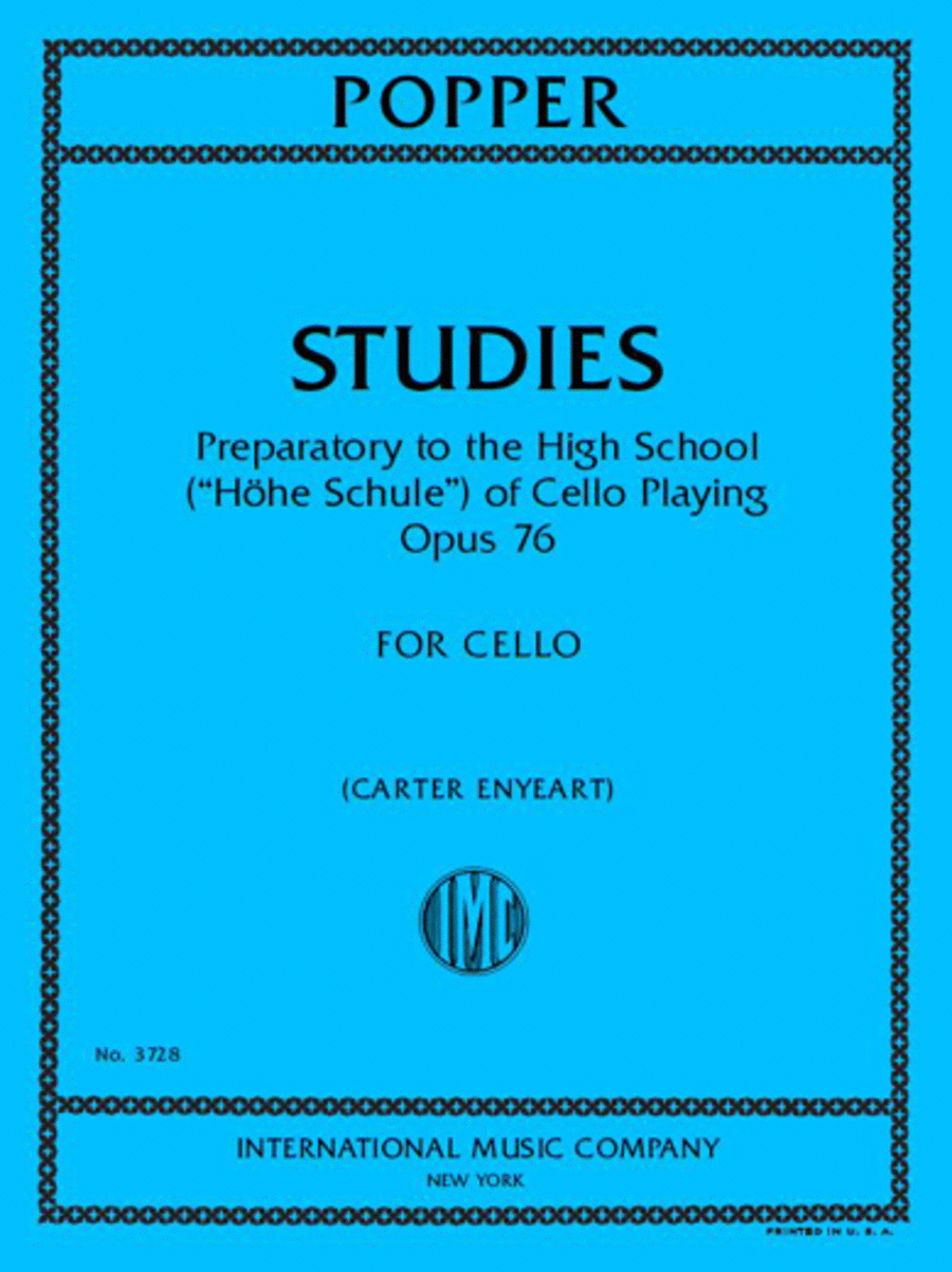 Studies: Preparatory to the High School ( Hohe Schule) of Cello Playing, Op. 76