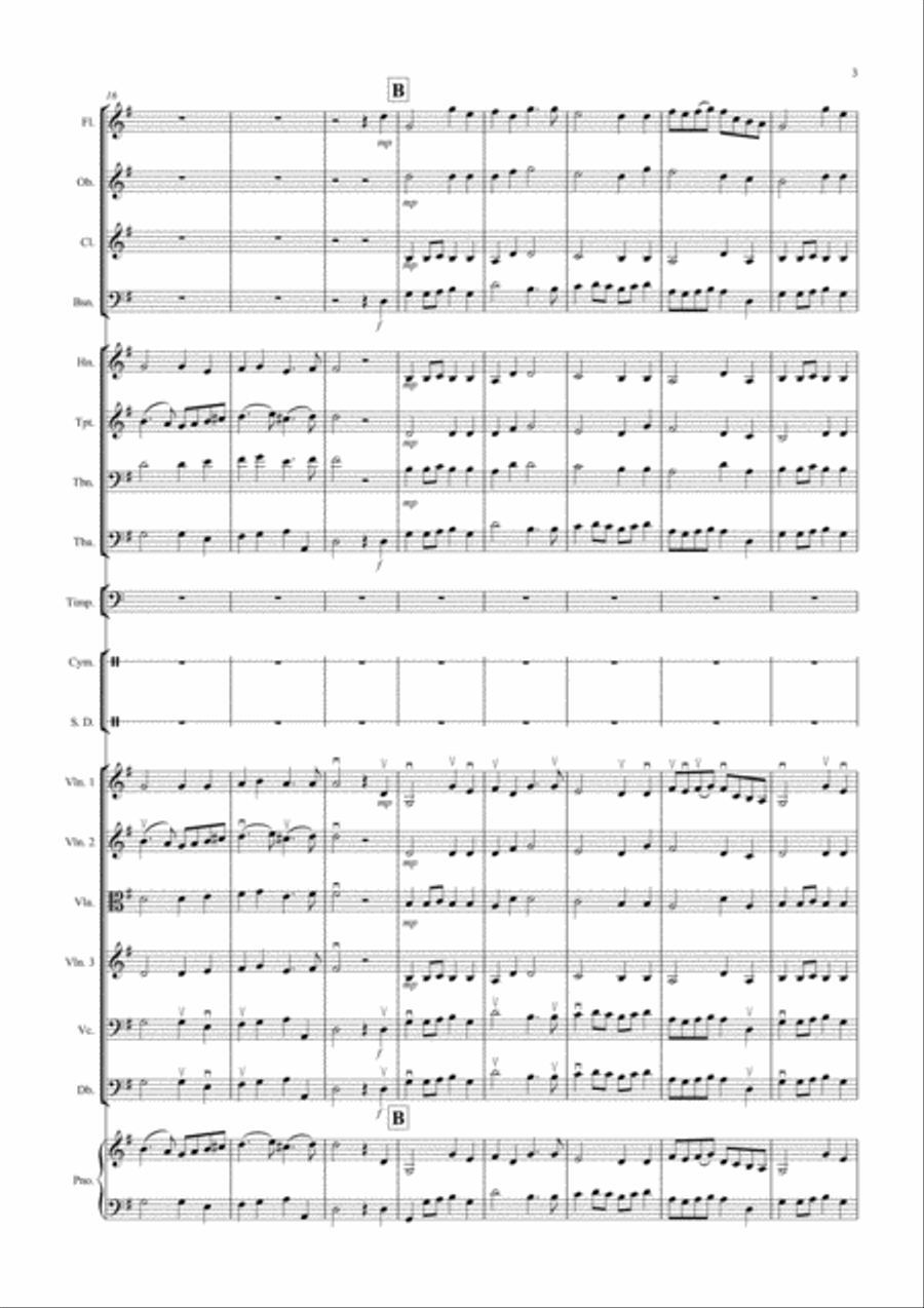 2 Classical Favourites for School Orchestra (volume three) Full Orchestra scores gallery preview page 3