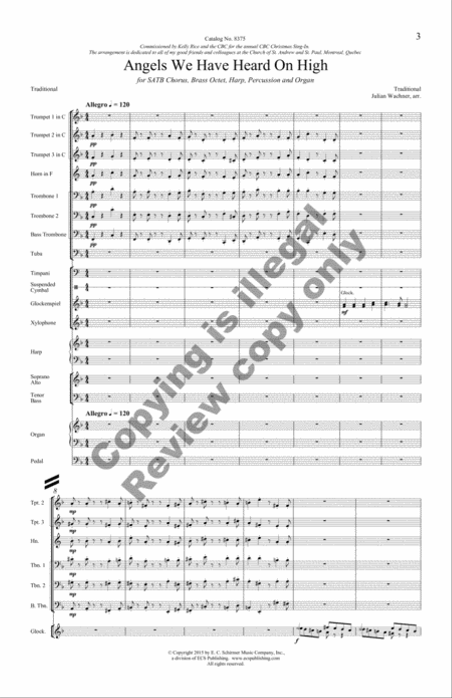The Snow Lay On the Ground!: Nine Festive Carol Settings (Complete Compilation Full Score) Choir scores gallery preview page 14
