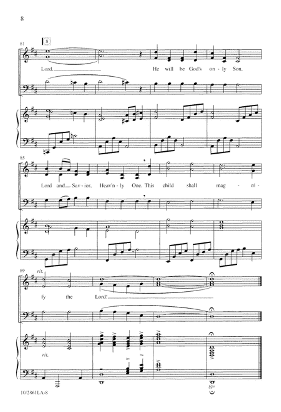 Song of Mary and Joseph Song of Mary and Joseph 3-Part scores gallery preview page 8